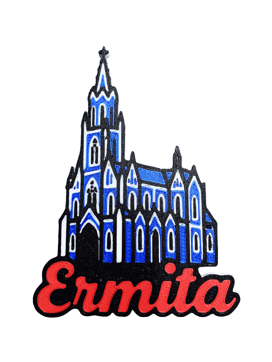 Imán de La Ermita en impresión 3D