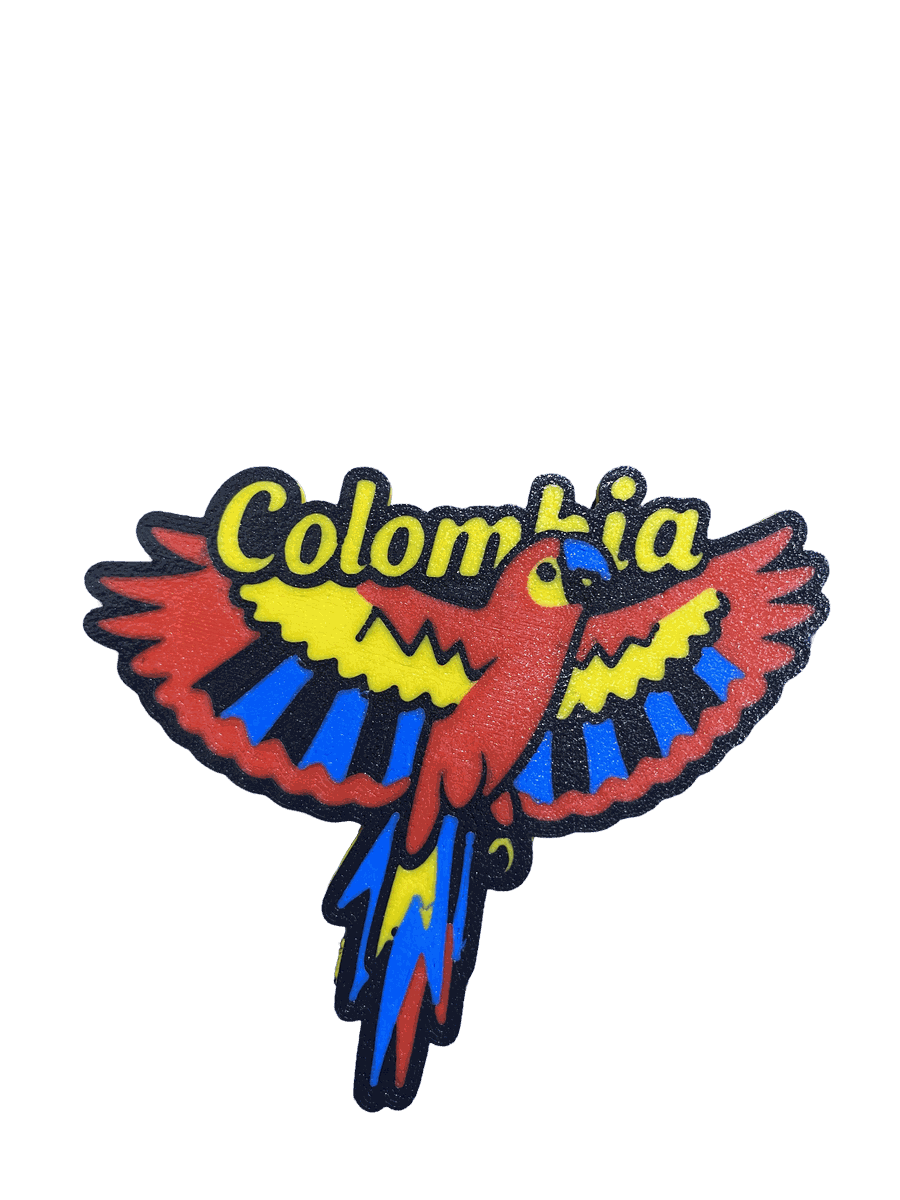 Imán del loro de Colombia
